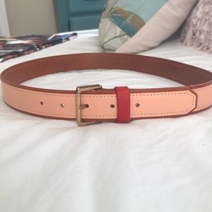 Tory Burch leather belt with gold hardware